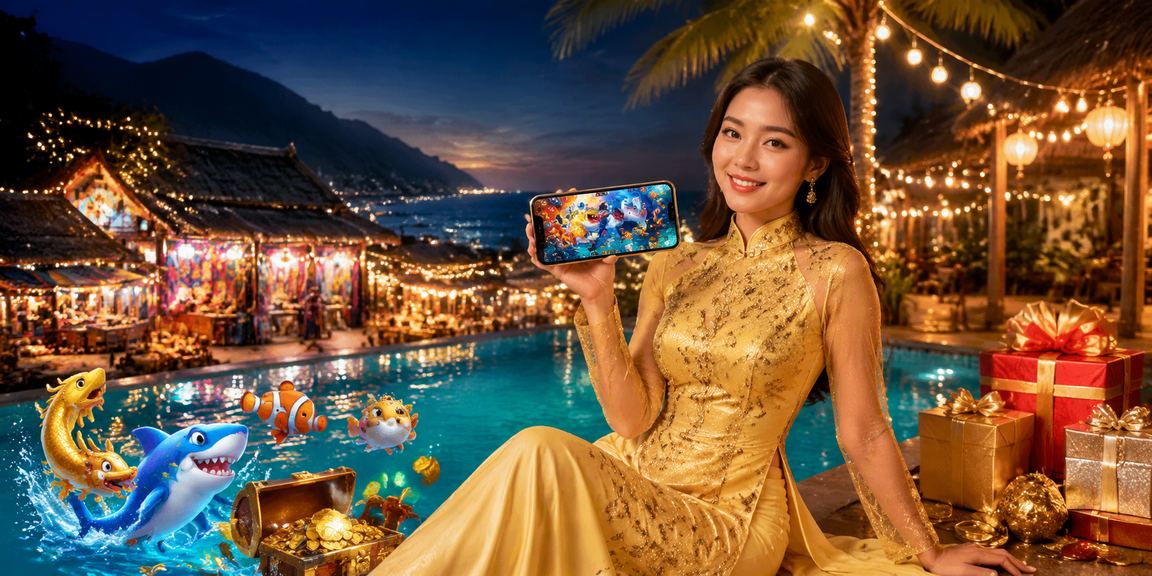 Trò chơi bắn cá mang phong cách Sapa với trang phục áo dài truyền thống đầy màu sắc